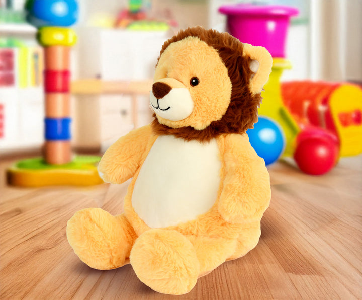 Personalisiertes Kuscheltier Baby Lion mit Name & Geburtsdaten – Geschenk zur Geburt oder Taufe