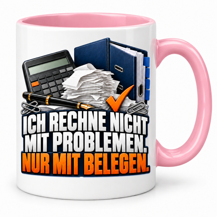 Steuerberater-Tasse mit lustigem Spruch – Rosa