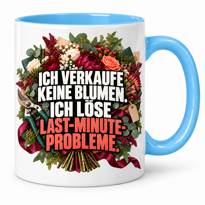 Florist-Tasse Blau – Ich verkaufe keine Blumen