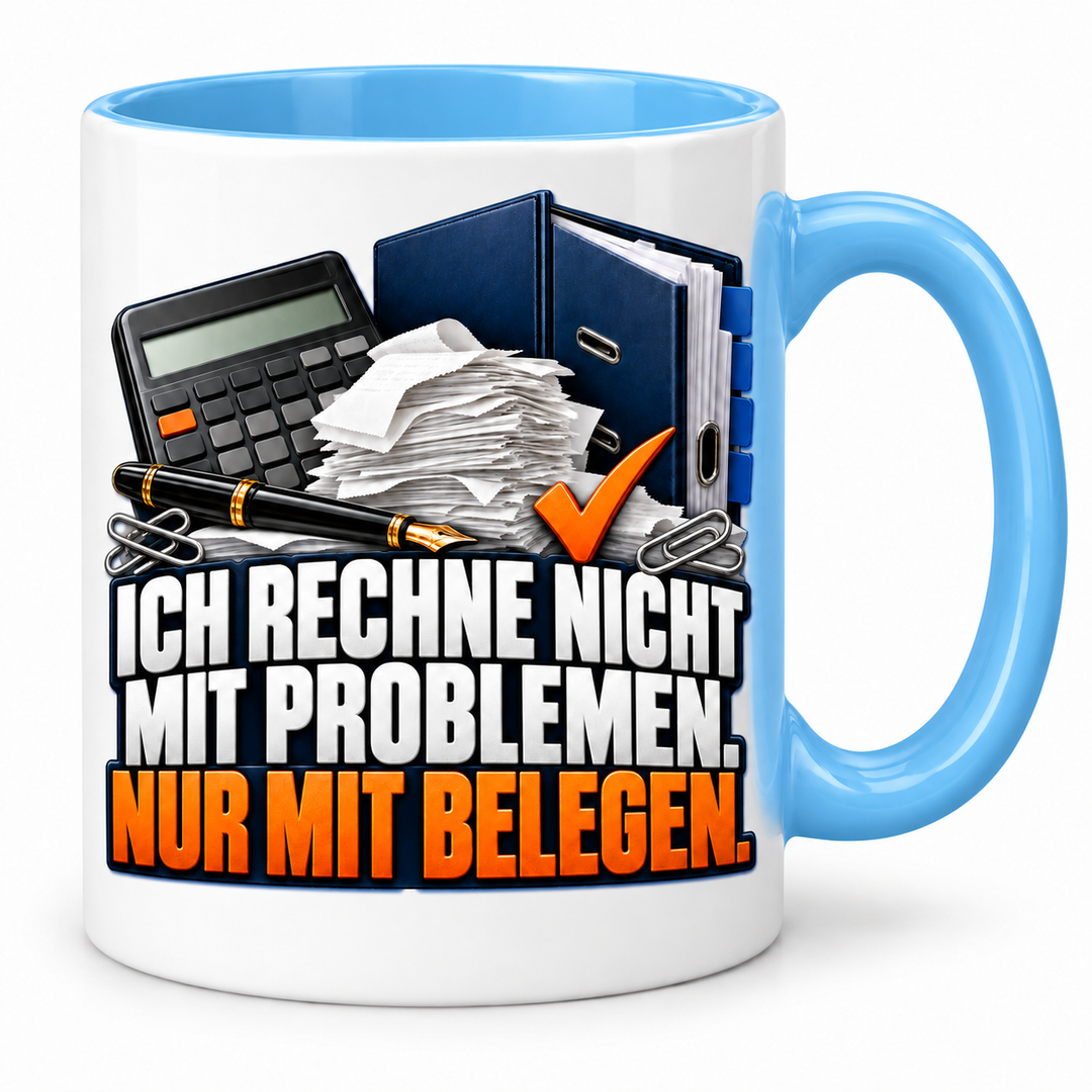 Steuerberater-Tasse mit lustigem Spruch – Blau