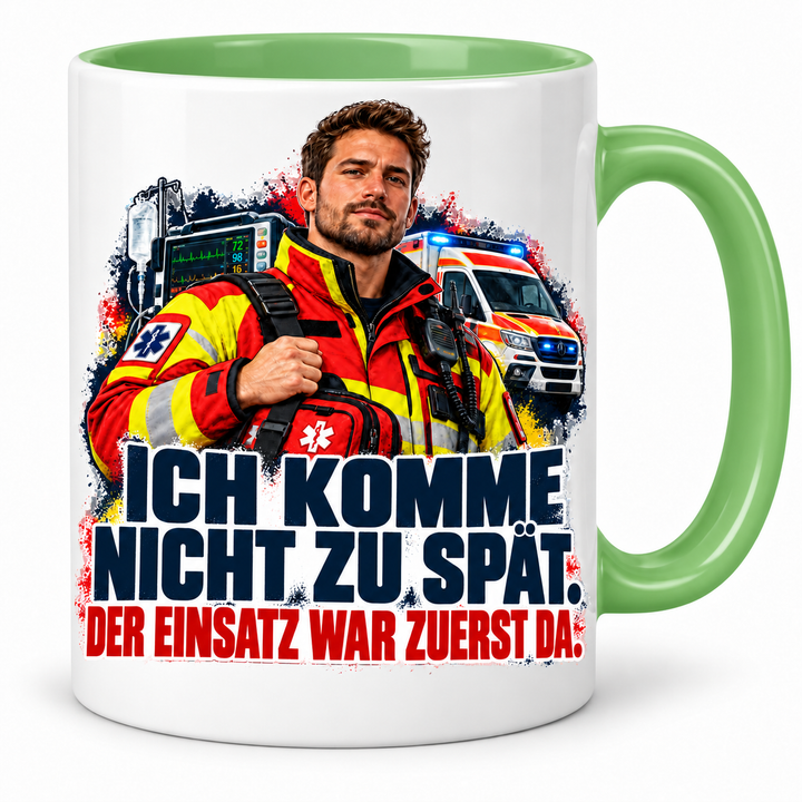 Rettungssanitäter Tasse – Grün