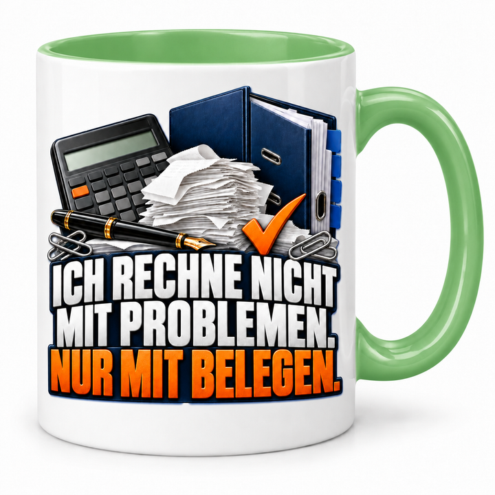Steuerberater-Tasse mit lustigem Spruch – Grün