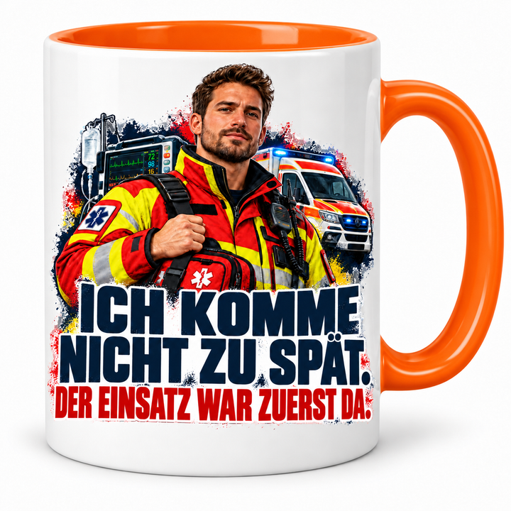 Rettungssanitäter Tasse – Orange