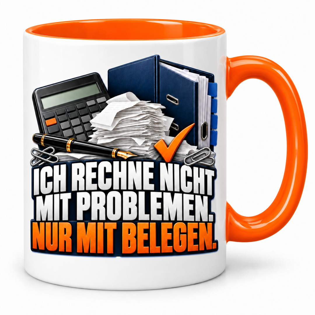 Steuerberater-Tasse mit lustigem Spruch – Orange
