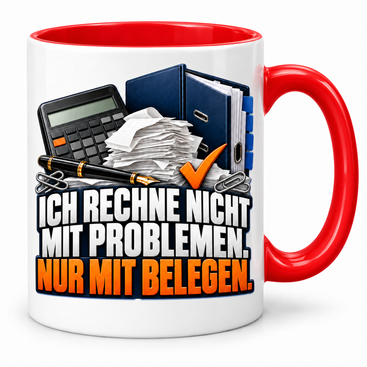 Steuerberater-Tasse mit lustigem Spruch – Rot