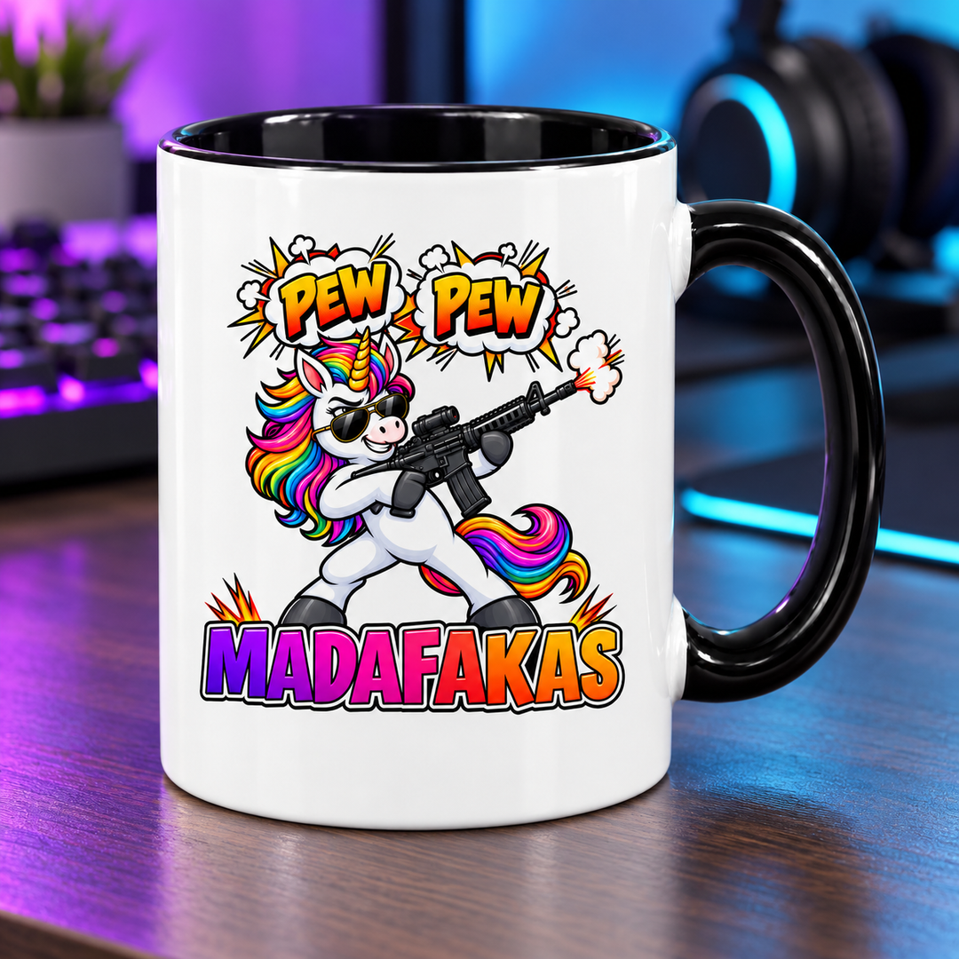 Einhorn-Tasse Pew Pew Madafakas – Lifestyle