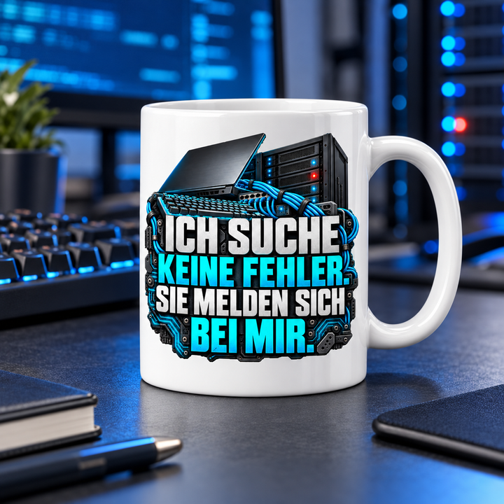 IT-Tasse Ich suche keine Fehler – Lifestyle