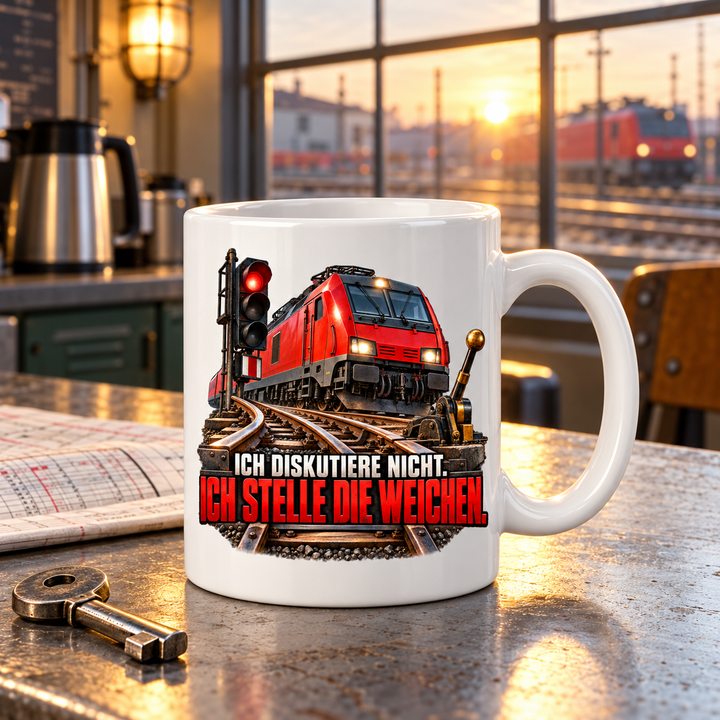 Lokführer Tasse Lifestyle – Geschenk für Bahnprofis