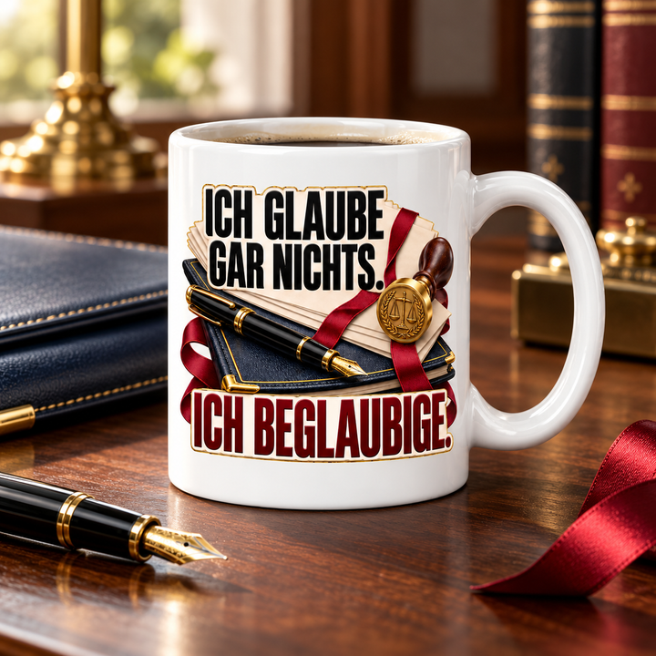 Notar-Tasse Geschenk im Büro Lifestyle