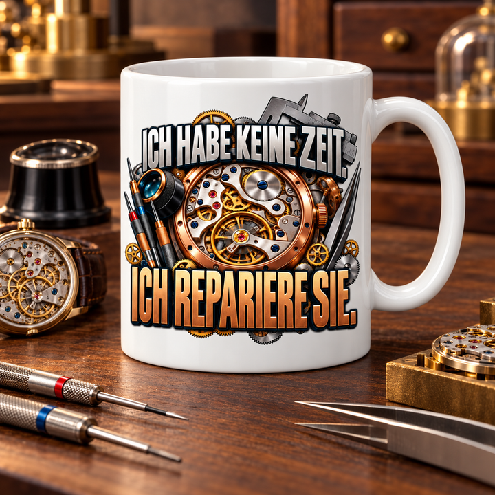 Uhrmacher Tasse Lifestyle – Geschenk für Uhrmacher