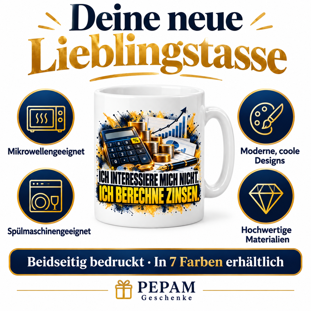 Vorteile der Bankkaufmann-Tasse von PEPAM Geschenke