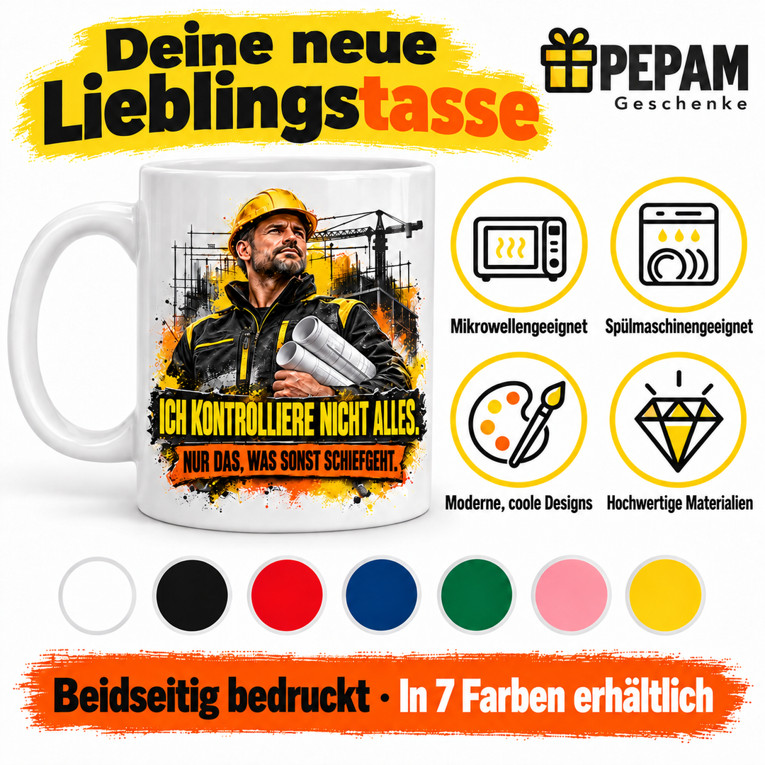 PEPAM Geschenke Bauleiter Tasse – Vorteile und 7 Farben