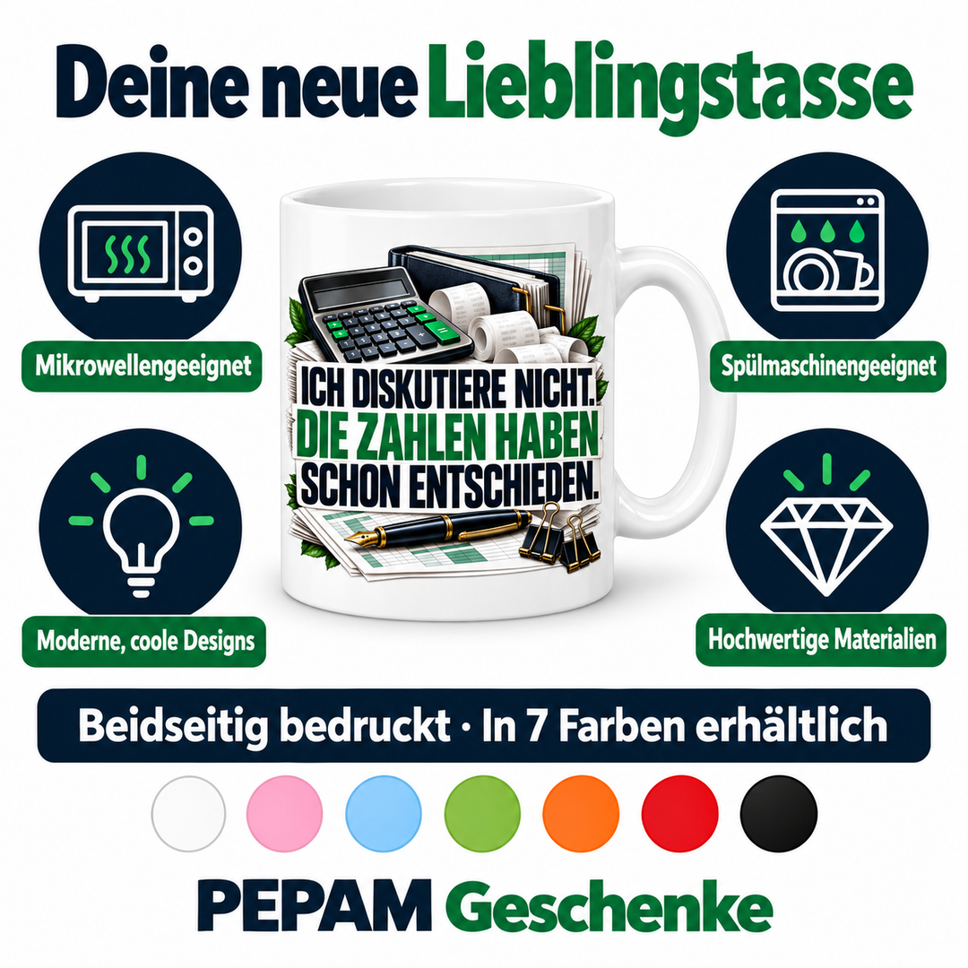Vorteile der Buchhalter-Tasse von PEPAM Geschenke