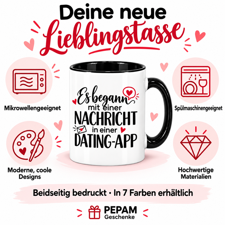 PEPAM Geschenke – Vorteile der Dating-App-Tasse