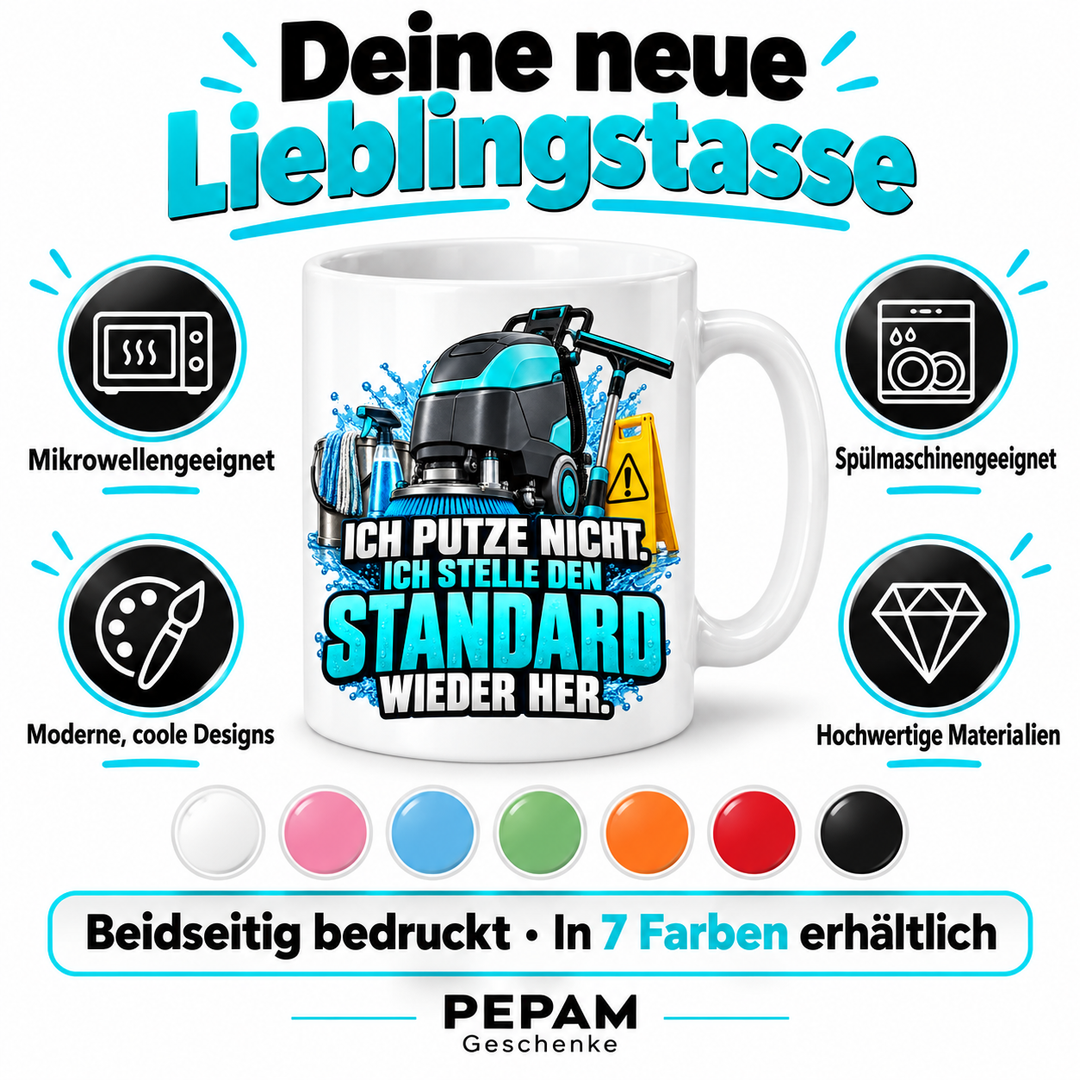 PEPAM Geschenke Tasse – Eigenschaften und sieben Farben