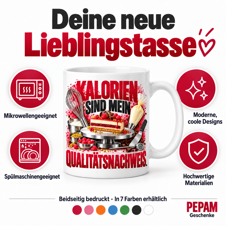 Vorteile der PEPAM Geschenke Konditor-Tasse