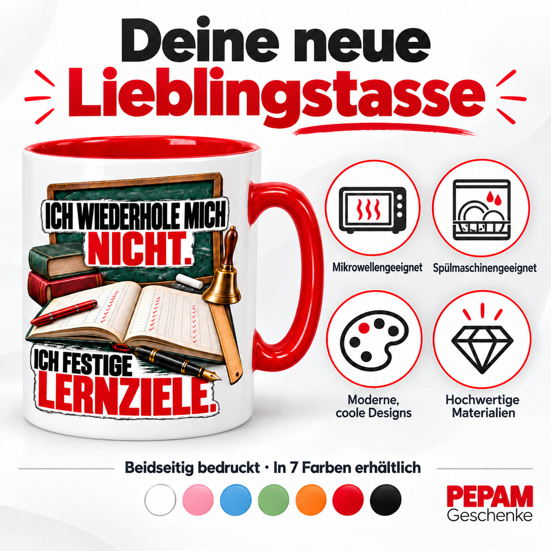 PEPAM Geschenke Lehrer-Tasse – Vorteile und sieben Farben