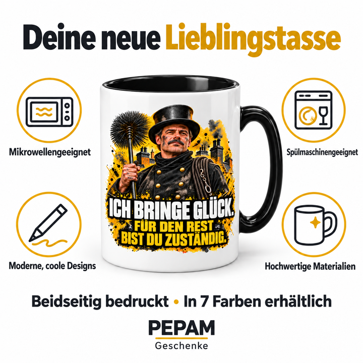 PEPAM Schornsteinfeger-Tasse – Vorteile und sieben Farbvarianten
