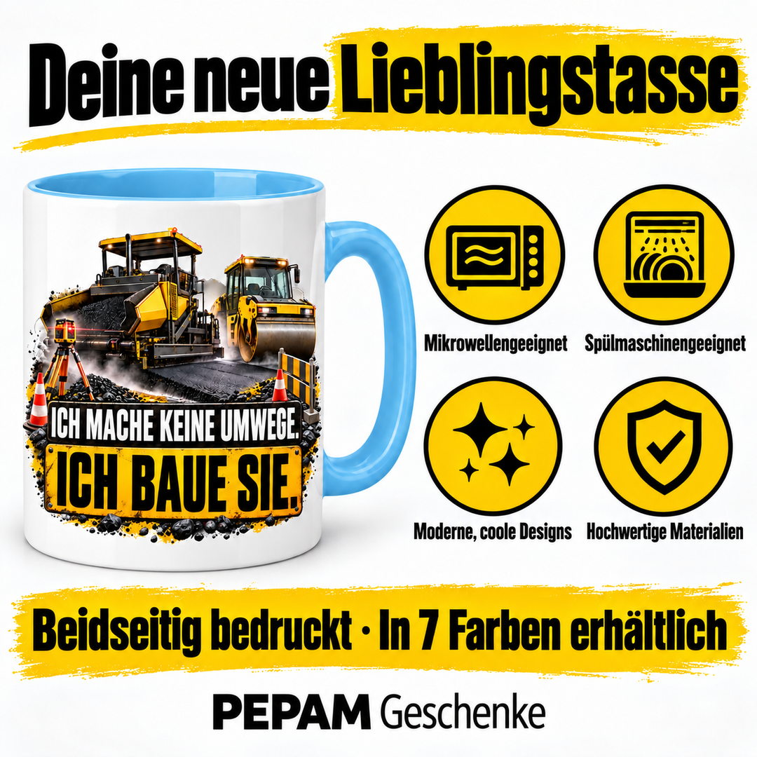 PEPAM Geschenke Straßenbauer Tasse – Vorteile und 7 Farben