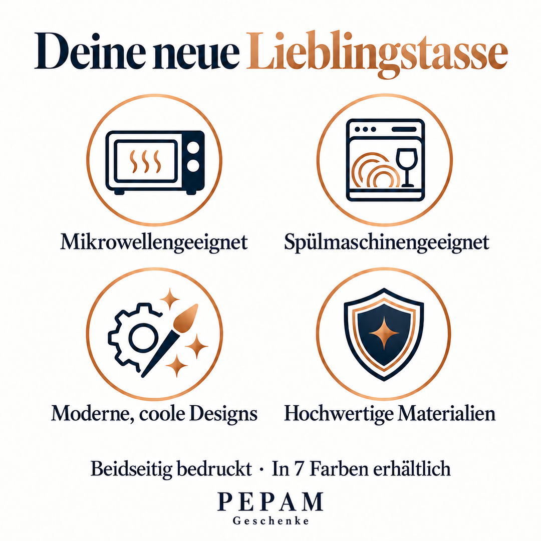 PEPAM Geschenke Uhrmacher Tasse – Vorteile und 7 Farben