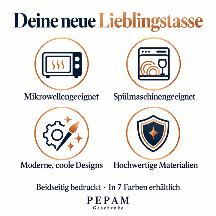 PEPAM Geschenke Uhrmacher Tasse – Vorteile und 7 Farben
