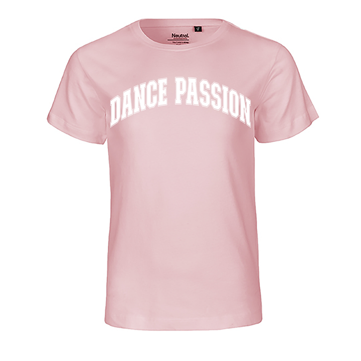 Dance Passion Premium Kinder T-Shirt aus Baumwolle – Rundhals, 4 Farben, hohe Maschendichte, perfekt zum Bedrucken