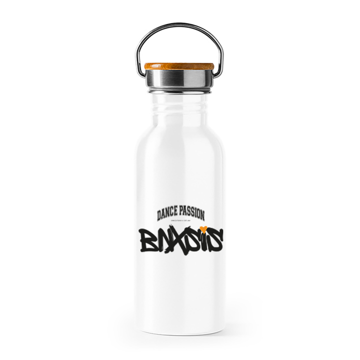 Thermoflasche aus Edelstahl – doppelwandig, auslaufsicher, 620 ml, Bambusdeckel, hält Getränke lange warm & kalt