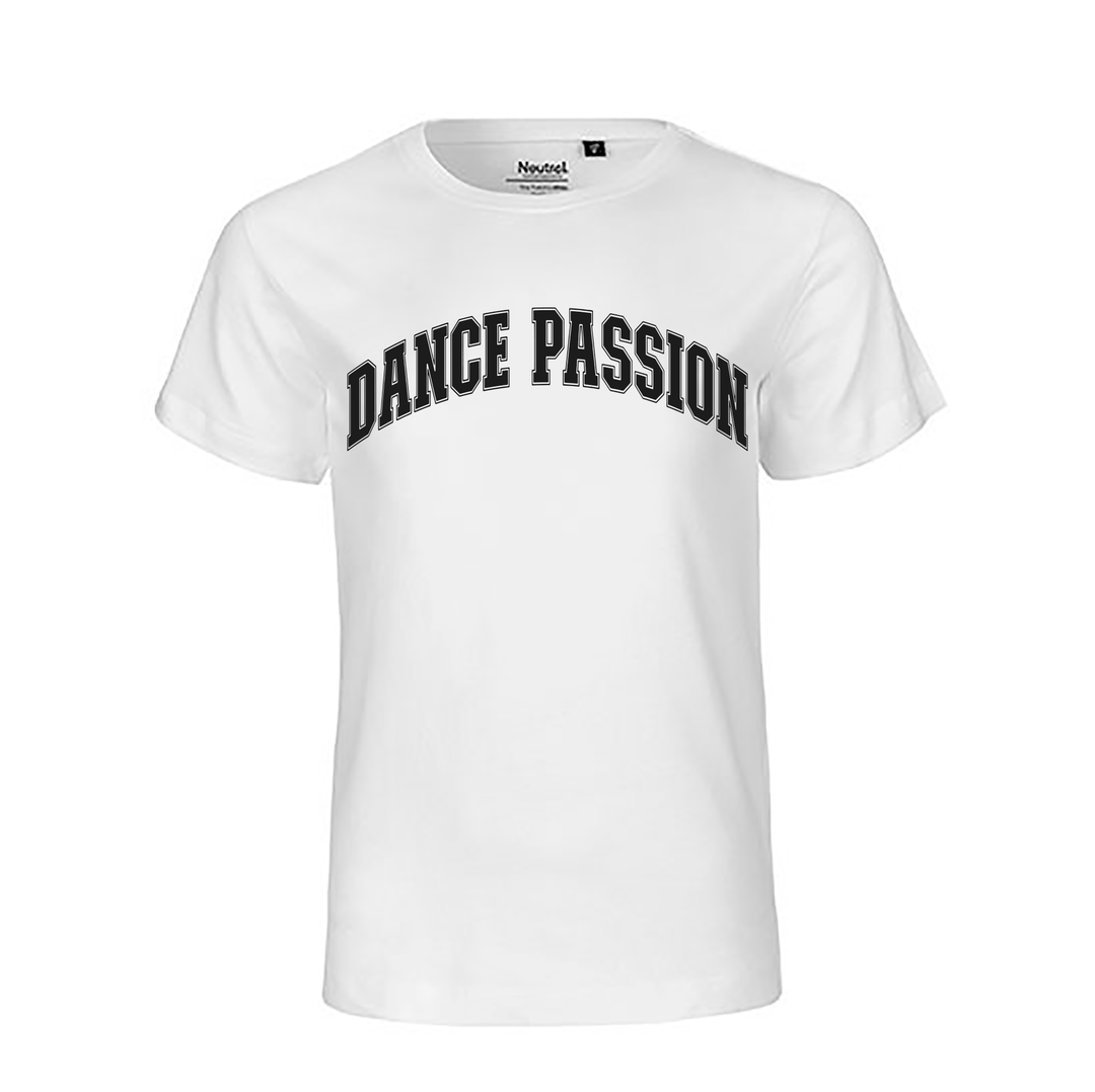 Dance Passion Premium Kinder T-Shirt aus Baumwolle – Rundhals, 4 Farben, hohe Maschendichte, perfekt zum Bedrucken