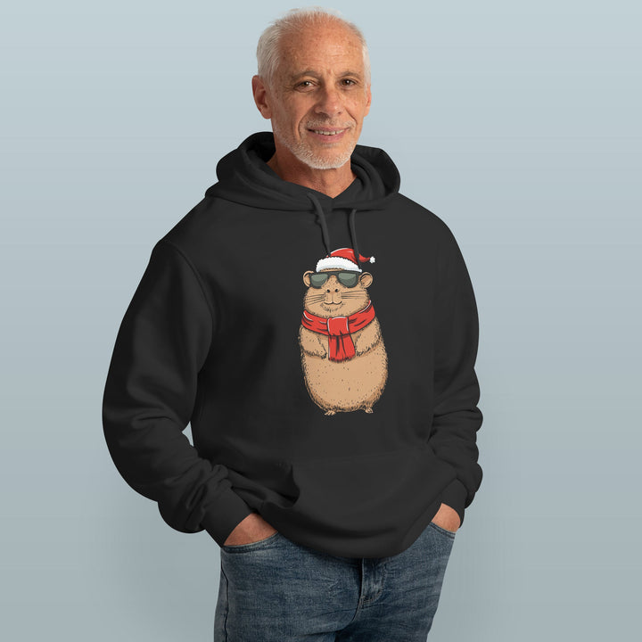 Hoodie „Cooles Weihnachts-Capybara“