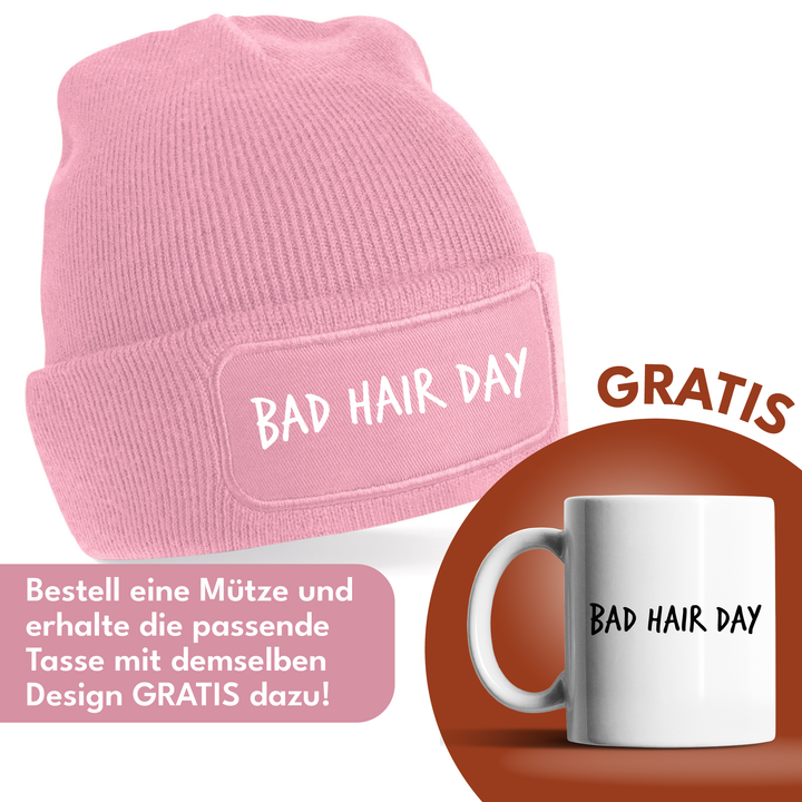Bad Hair Day Mütze – Stylische Beanie mit Spruch | Perfektes Accessoire für jeden Tag
