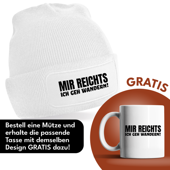 Ich geh wandern Mütze – Beanie mit Spruch | Geschenk für Wanderfreunde & Naturfans