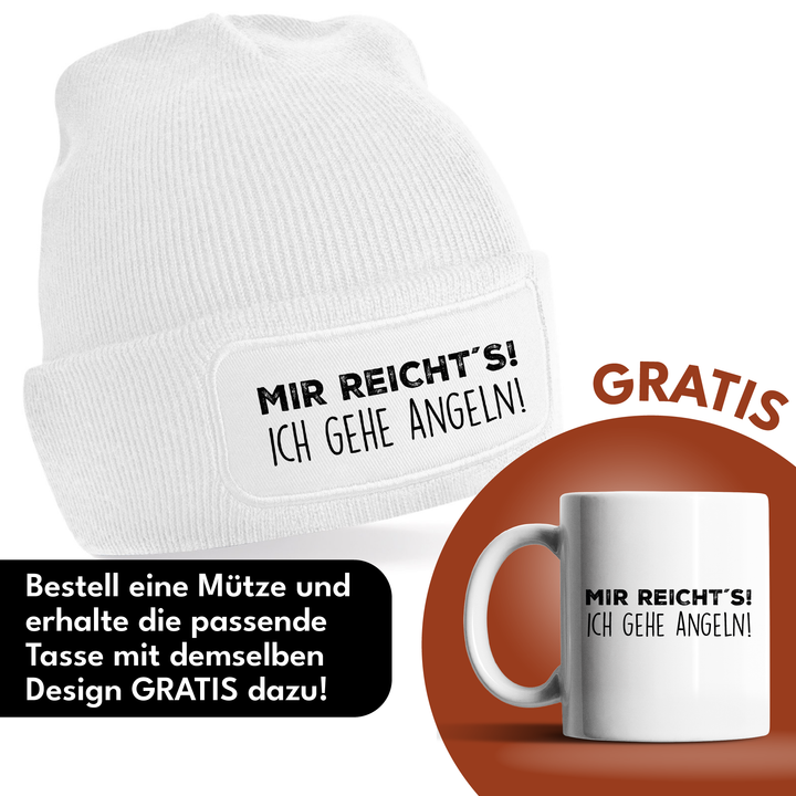 Ich gehe angeln Mütze – Lustige Beanie mit Spruch | Geschenk für Angler & Naturfreunde