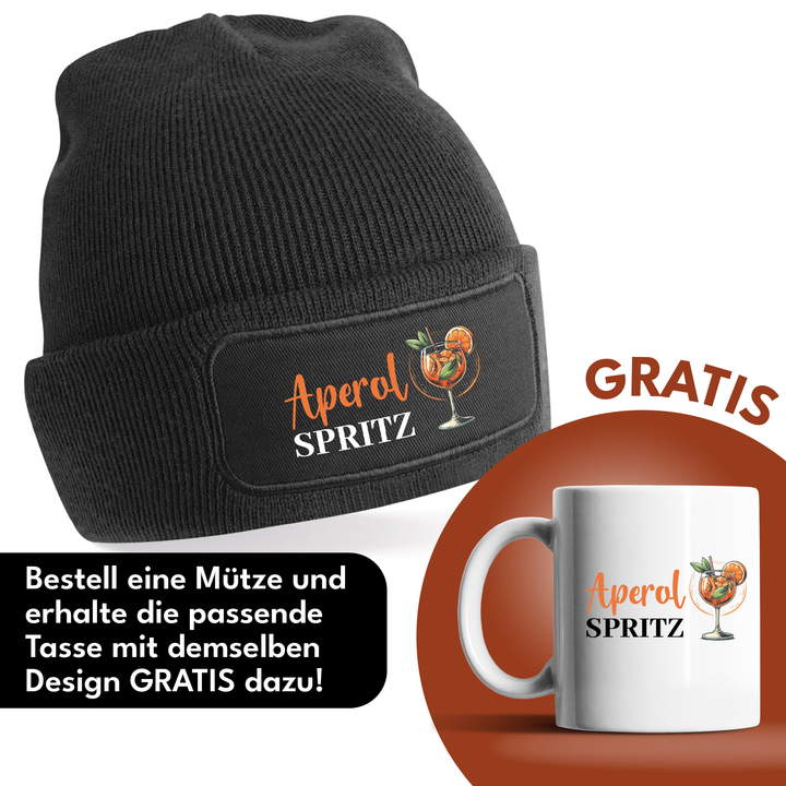 Aperol Spritz Mütze – Lustige Beanie mit Spruch | Geschenk für Aperol Fans & Freundinnen