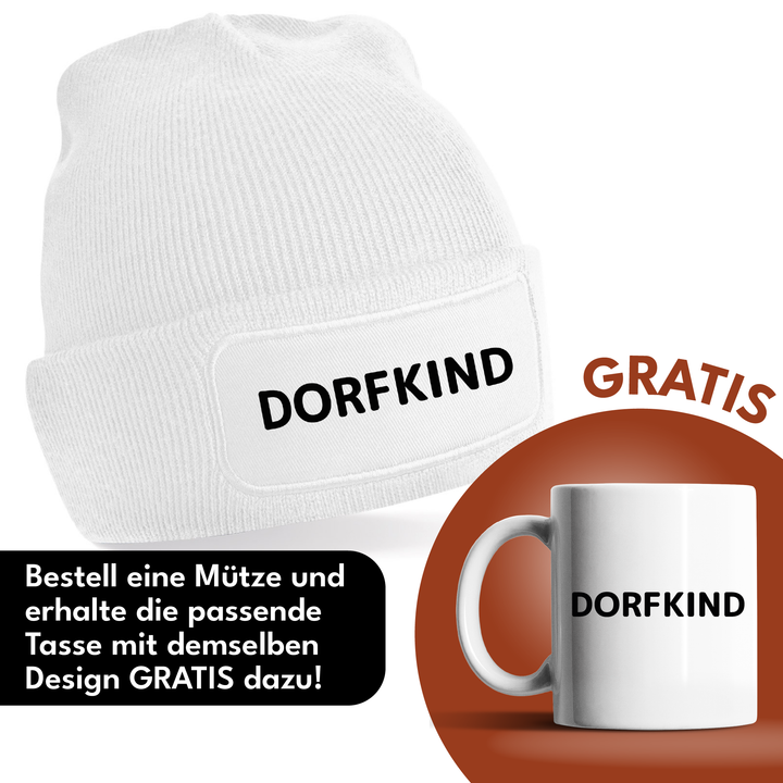 Dorfkind Mütze – Stylische Beanie mit Spruch | Geschenk für Heimatliebhaber & Landleben-Fans