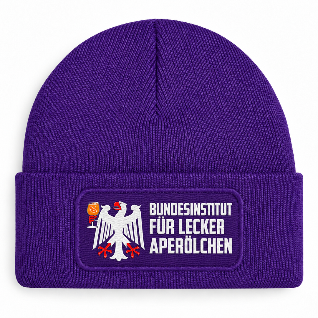 Mütze Purple: Bundesinstitut für lecker Aperölchen