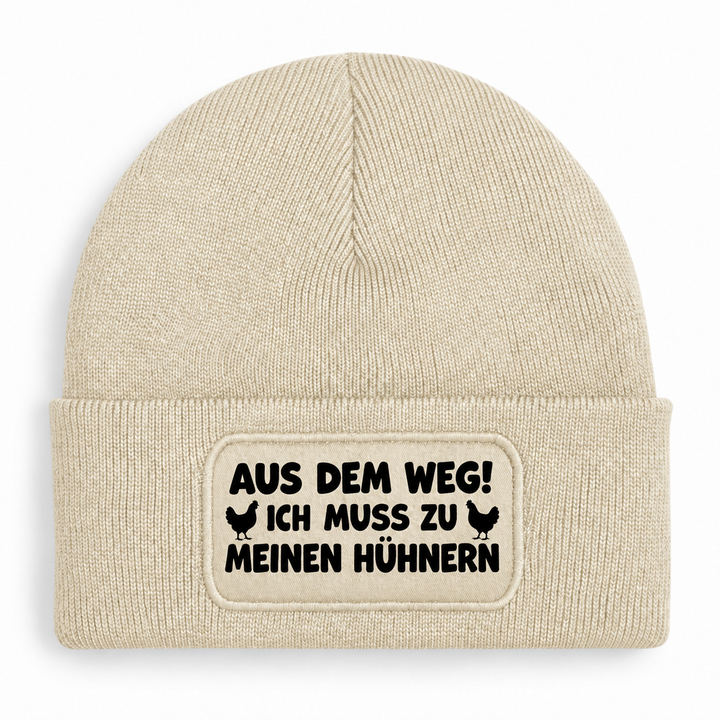 Mütze Almond – Aus dem Weg! Ich muss zu meinen Hühnern