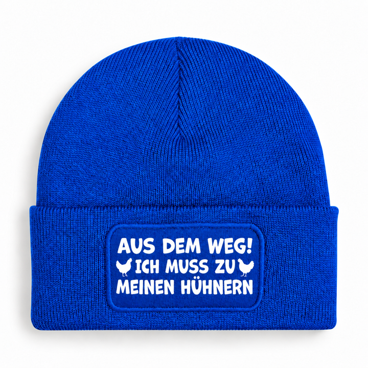 Mütze Bright-Royal – Aus dem Weg! Ich muss zu meinen Hühnern
