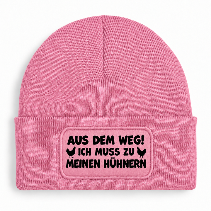 Mütze Dusky-Pink – Aus dem Weg! Ich muss zu meinen Hühnern
