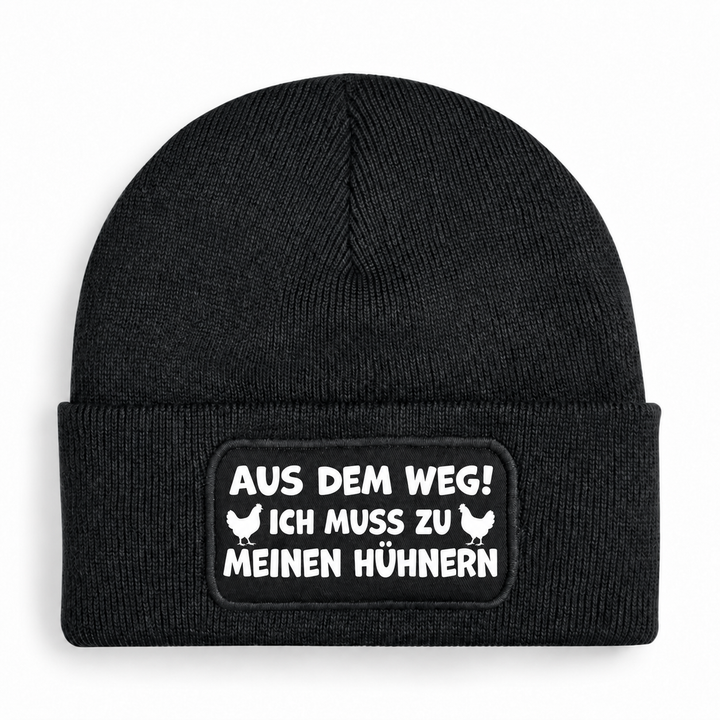 Mütze Schwarz – Aus dem Weg! Ich muss zu meinen Hühnern