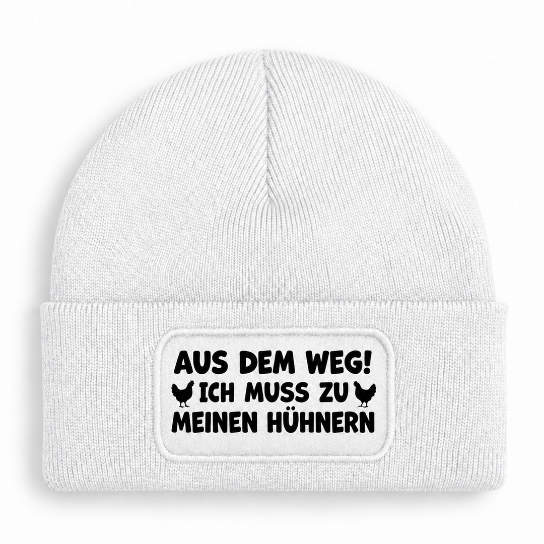 Mütze Weiss – Aus dem Weg! Ich muss zu meinen Hühnern
