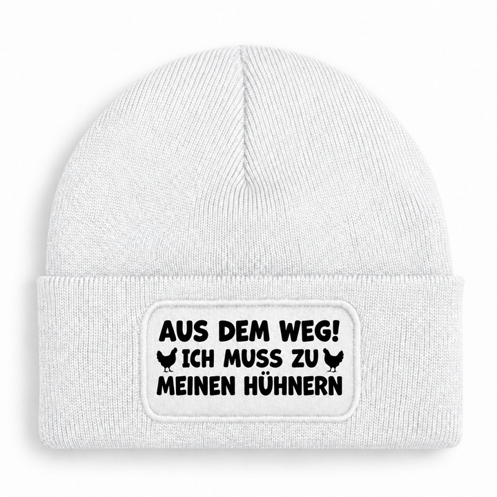 Mütze Weiss – Aus dem Weg! Ich muss zu meinen Hühnern