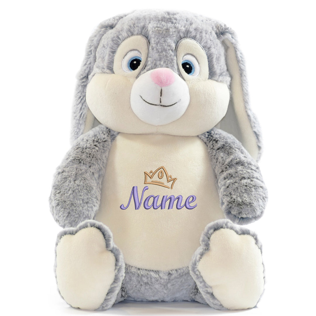 Personalisiertes Kuscheltier Baby Bunny mit Name – Geschenk zur Geburt oder Taufe