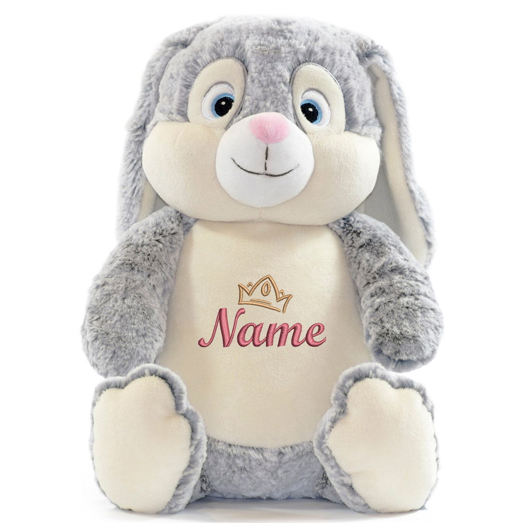 Personalisiertes Kuscheltier Baby Bunny mit Name – Geschenk zur Geburt oder Taufe