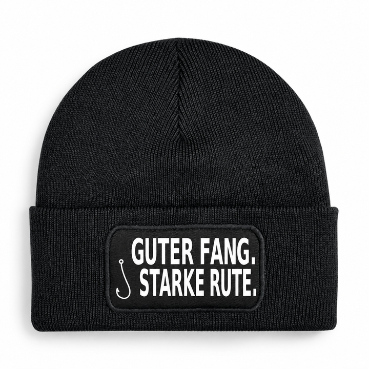 Mütze GUTER FANG. STARKE RUTE. – Schwarz