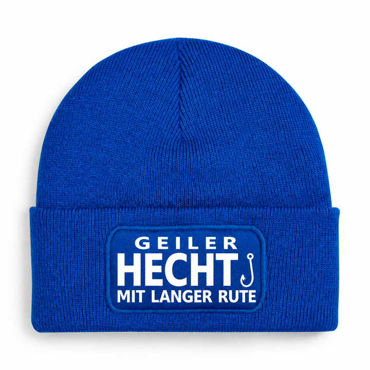 Mütze GEILER HECHT MIT LANGER RUTE – Blau