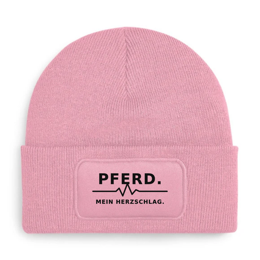 Mütze PFERD. MEIN HERZSCHLAG. in Rosa