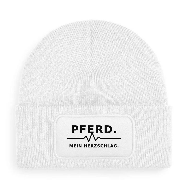 Mütze PFERD. MEIN HERZSCHLAG. in Weiß