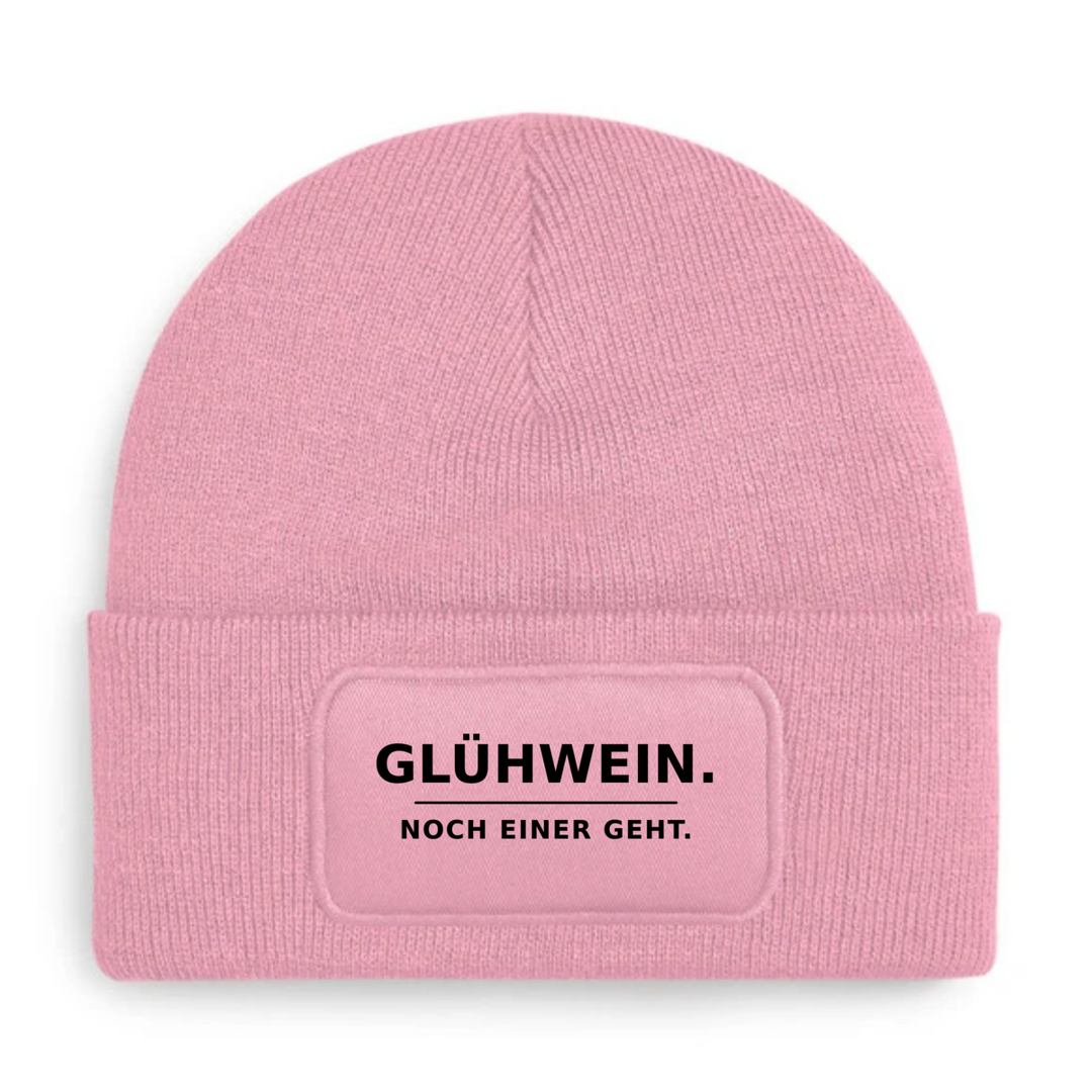 Mütze GLÜHWEIN. NOCH EINER GEHT. in Rosa