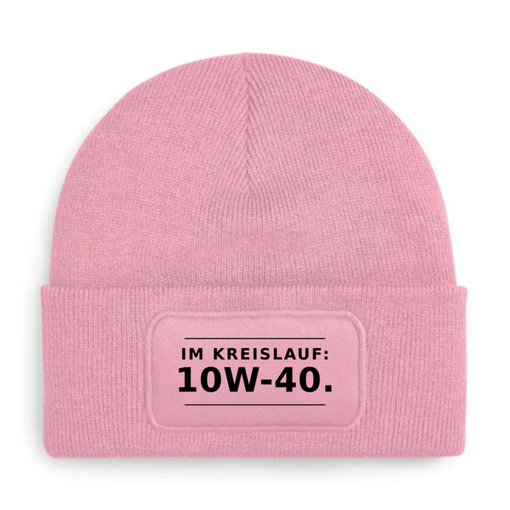 Mütze IM KREISLAUF 10W-40 in Rosa