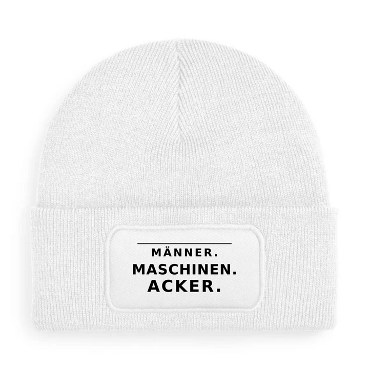 Mütze MÄNNER MASCHINEN ACKER in Weiß